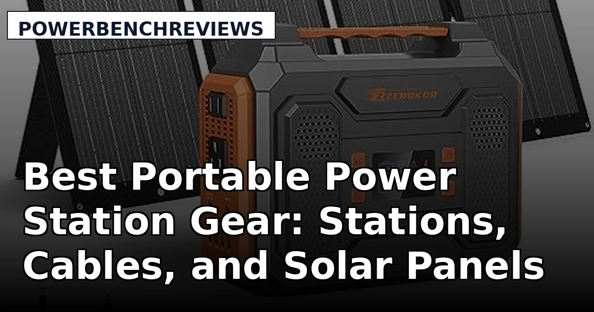 Best Portable Power Station Gear: Stations, Cables, and Solar Panels