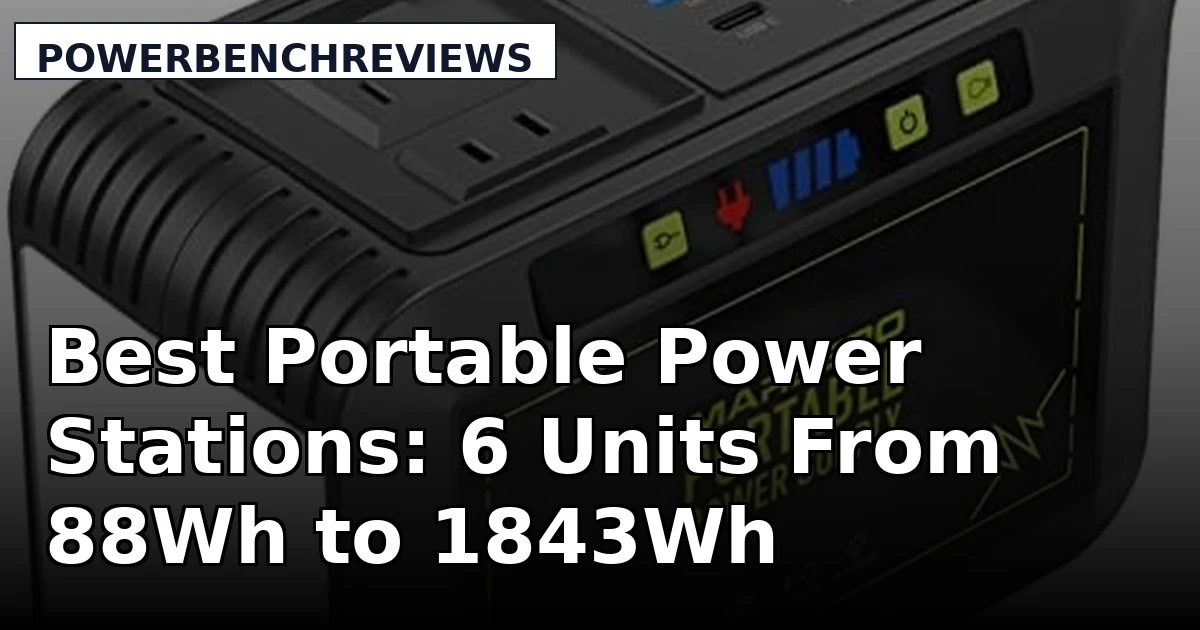 Best Portable Power Stations: 6 Units From 88Wh to 1843Wh