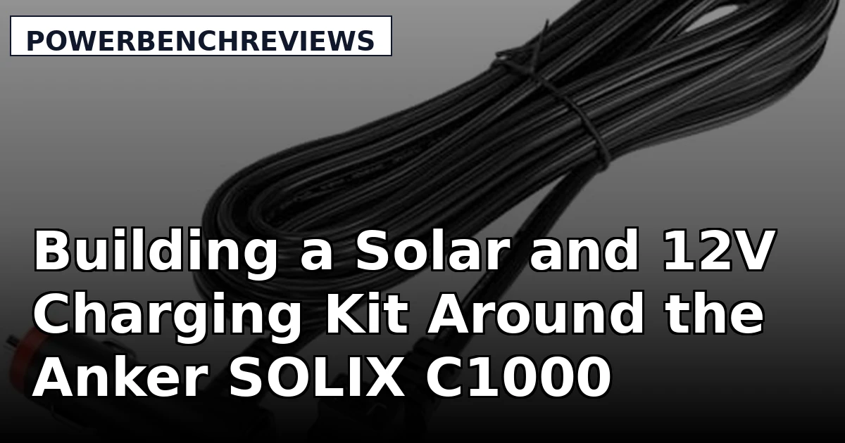Building a Solar and 12V Charging Kit Around the Anker SOLIX C1000