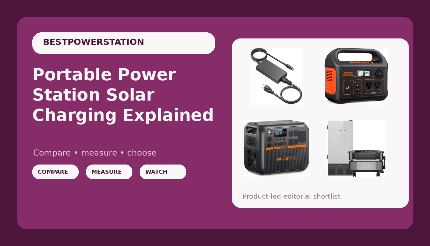Portable Power Station Solar Charging Explained - PowerBenchReviews review with measurements and honest opinion