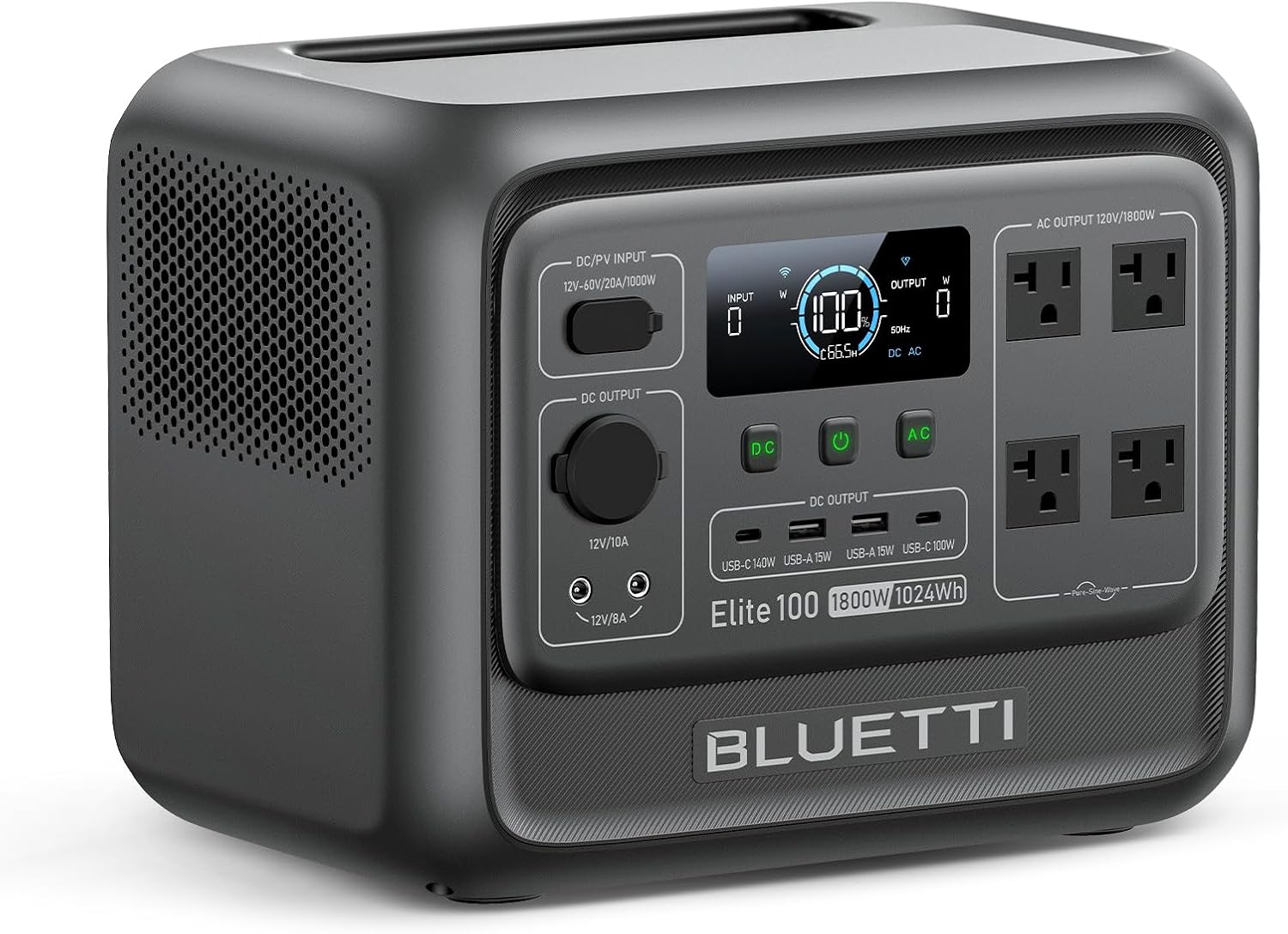 BLUETTI Elite 100 V2 Portable Power Station for Camping 1024Wh 1800W