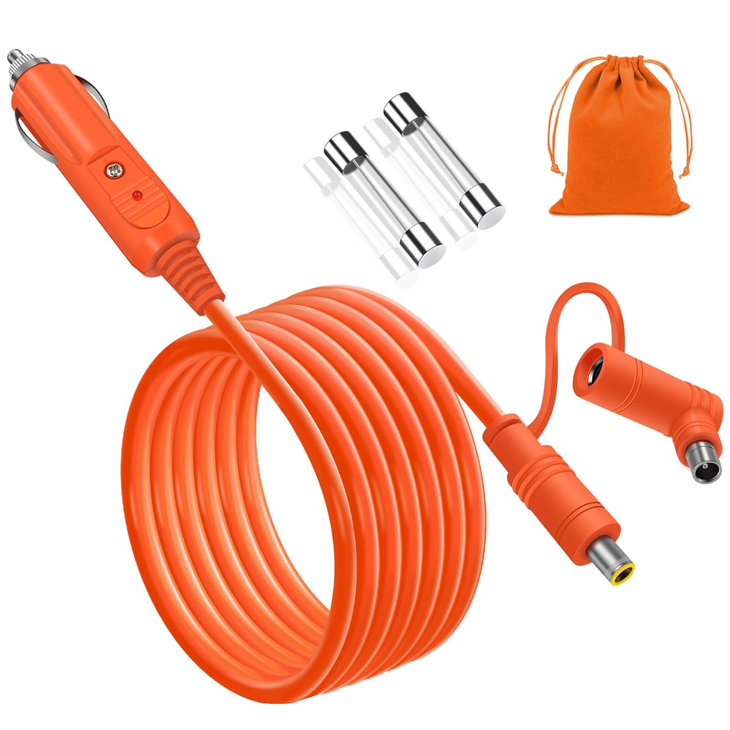 YEZriler 14AWG 2M/6.6FT Car Charging Cable for Jackery Portable Power Station Explorer 3000 2000 1500 1000 880 550 500 300 290 240 160 Cigarette Lighter Charger DC Adapter Cord with DC7909/8020 Plug